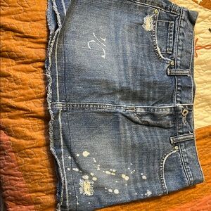 Old Navy vintage Distressed Blue Denim Shorts